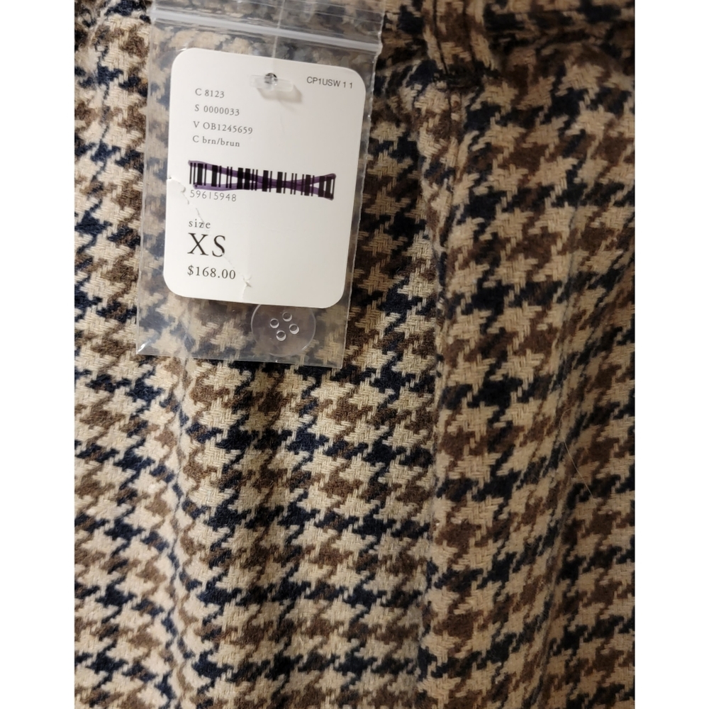 FREE PEOPLE  - Maryam Houndstooth Paperbag Pants - Picture 8 of 8